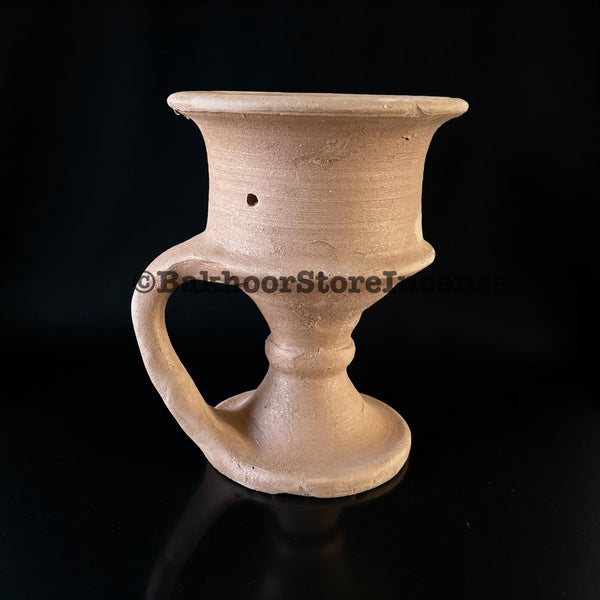 Handmade Traditional Incense Burner - Ancient Clay Bakhoor Holder - Small